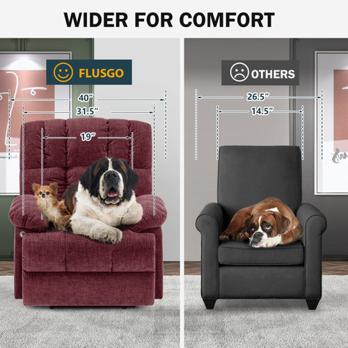 Red Barrel Studio® Francessca 40" Wide Overstuffed Chenille Fabric